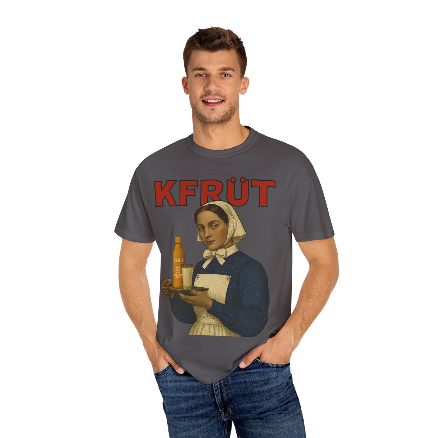KFRŪT - Vintage Health | Garment-Dyed T-Shirt