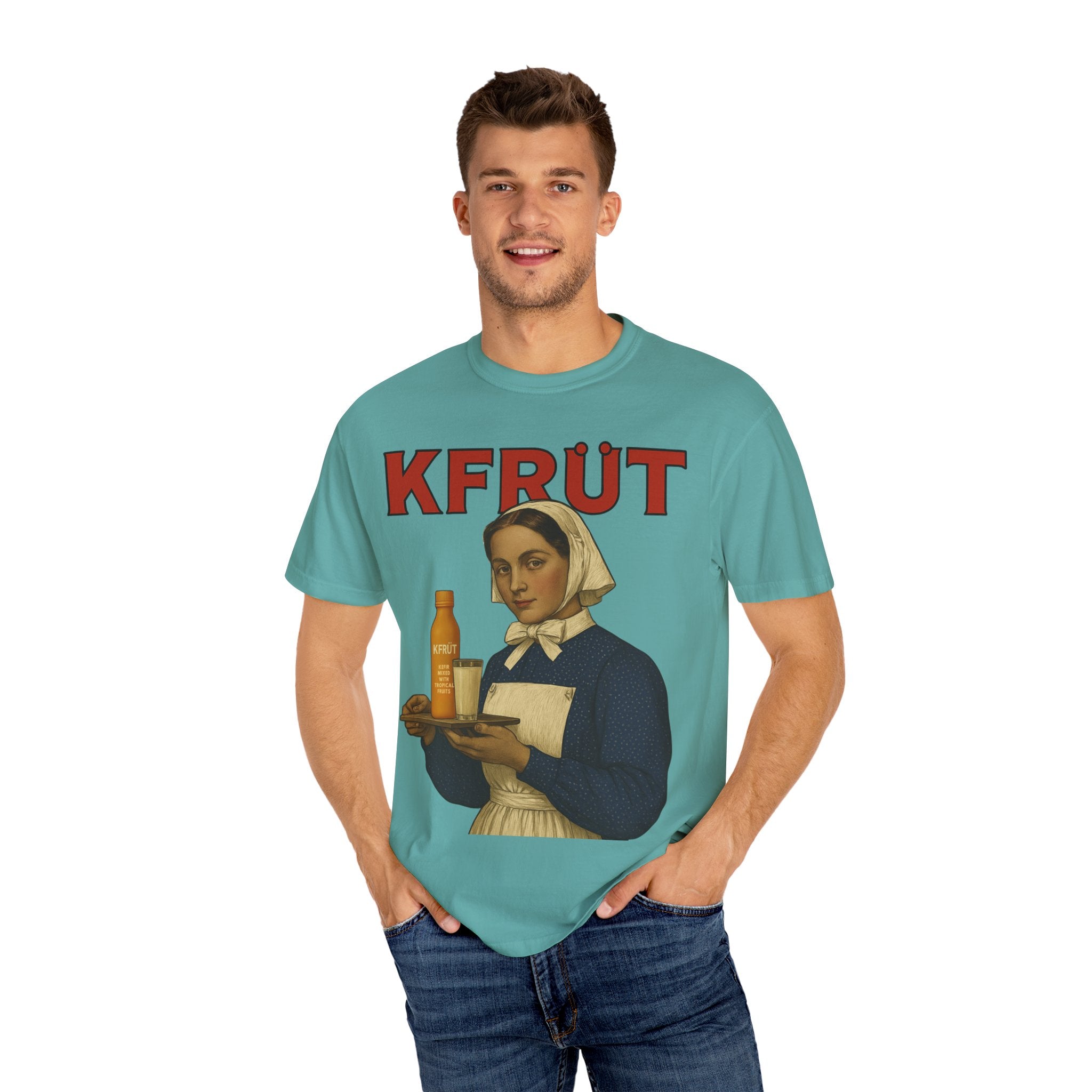 KFRŪT - Vintage Health | Garment-Dyed T-Shirt